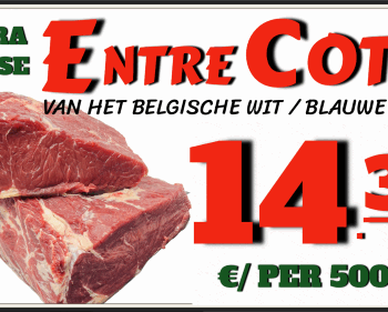 Gerijpte Entrecote Belgisch wit/blauw