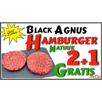 HAMBURGER BLACK ANGUS  PEPER-CHAMPIGNON ROOM SAUS