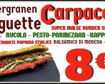 MEER GRANEN CARPACCIO PARMEZAAN RUCOLA